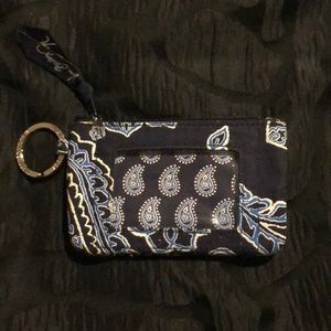 Vera Bradley ID case (Navy Blue)